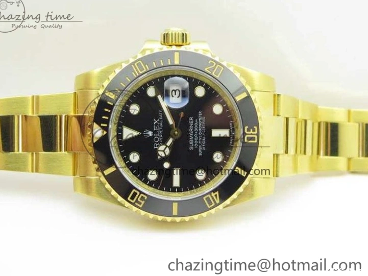 0208 Submariner TW Best Edition 116618LN Black Full YG Wrapped A SmartChoice 3565